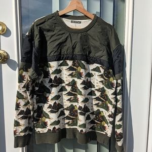 Staple pigeon crew neck sweater, multi color, men's size medium